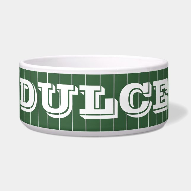 Hunter Green White Thin Vertical Striped Name (Front)