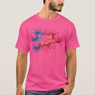 Hunter Hunting Flames Hunter Hunting Rifle Bolt Ac T-Shirt