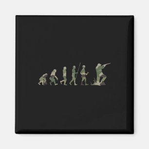 Hunter Hunting Hunt Deer Hunting Buck Elk Camo Cam Magnet