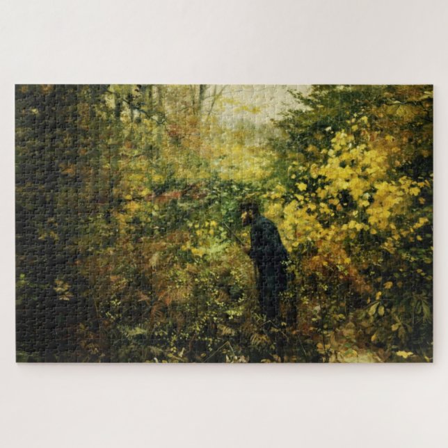 Hunter in the Forest (by H.A. Brendekilde) Jigsaw Puzzle (Horizontal)