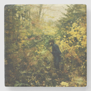Hunter in the Forest (by H.A. Brendekilde) Stone Coaster