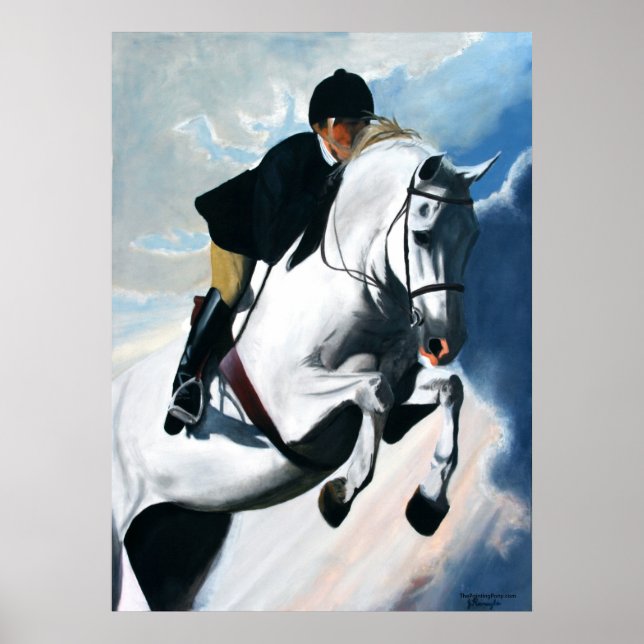 Hunter Jumper Acrylic Painting Poster (Front)