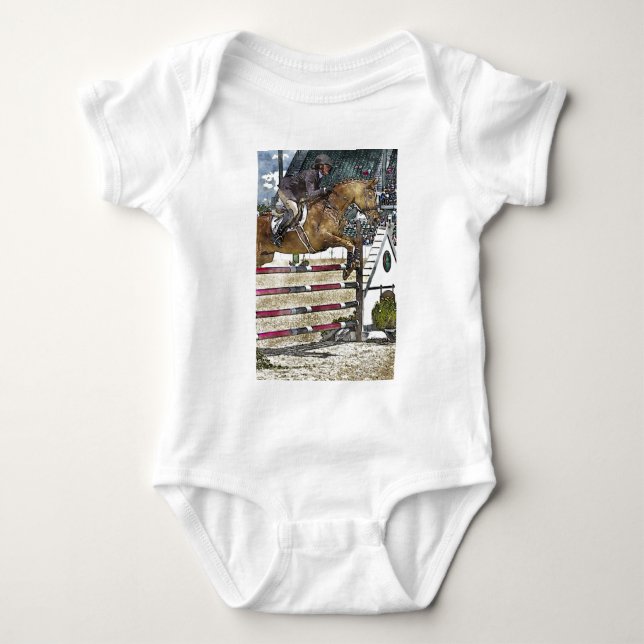 Hunter Jumper Baby Bodysuit (Front)