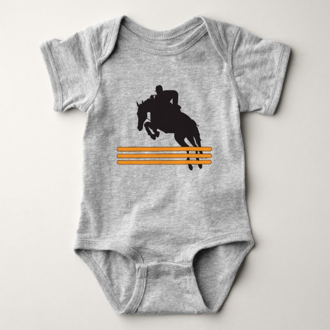 Hunter Jumper Baby Bodysuit (Front)