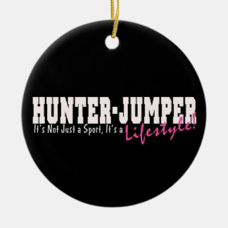 Hunter Jumper Horse Ceramic Tree Decoration