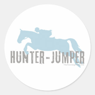 Hunter Jumper Horse Classic Round Sticker