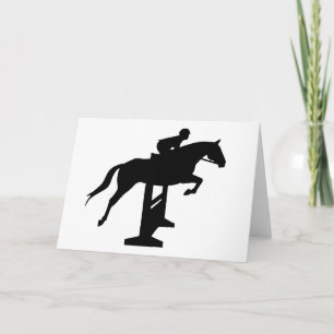 Hunter Jumper Horse & Rider Card