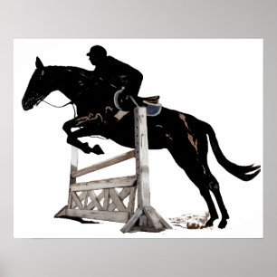 Hunter/Jumper Horse & Rider Poster