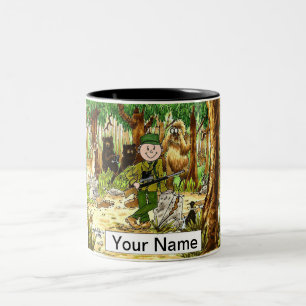 Hunter - Male Cartoon by PrintedPerfection.com  Two-Tone Coffee Mug