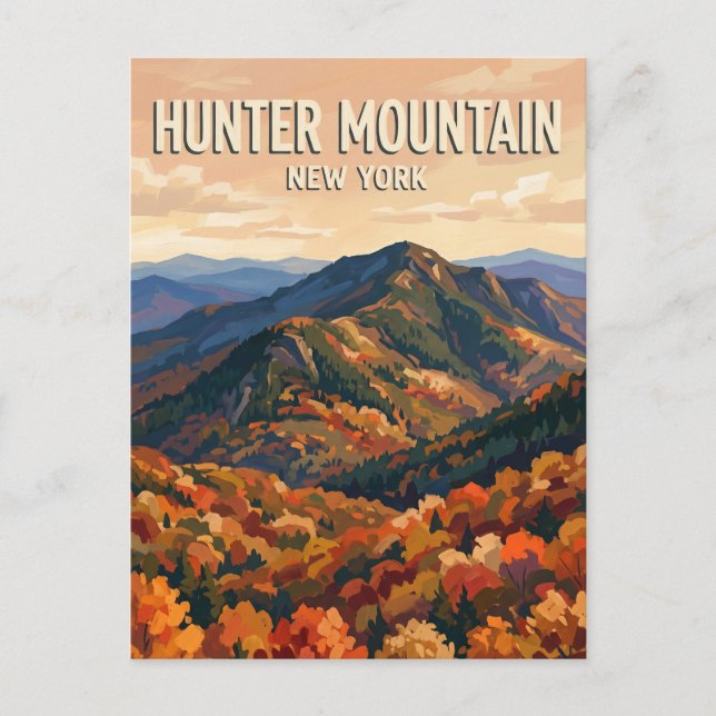 Hunter Mountain New York Postcard (Front)