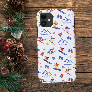 Hunter Mountain New York Ski Snowboard Pattern Case-Mate iPhone Case