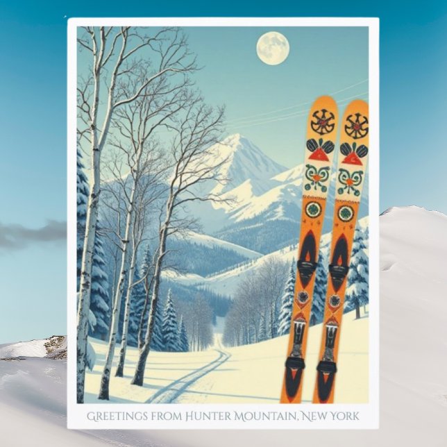 Hunter Mountain New York ski vacation Postcard (Creator Uploaded)