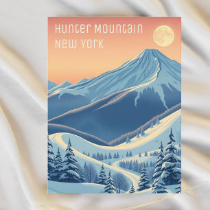 Hunter Mountain, New York ski vacation Postcard
