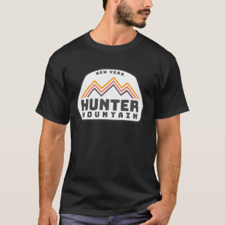 Hunter Mountain New York Vintage Retro Hiking Snow T-Shirt
