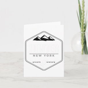 Hunter Mountain Ny Snowboard T Card