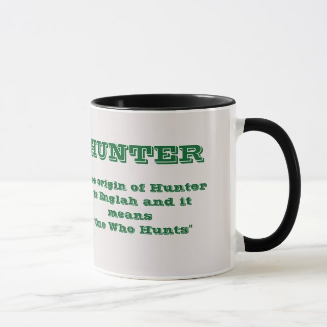 HUNTER Name Mug (Right)