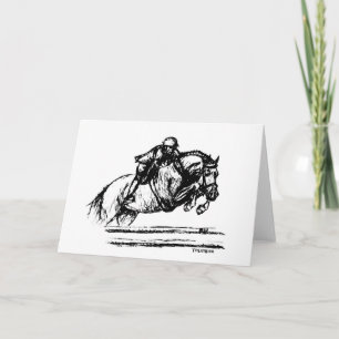 Hunter Over Fences Sketch Card