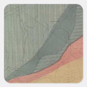 Hunter Park Special Sheet Atlas Map Square Sticker