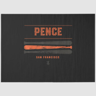 Hunter Pence Vintage Baseball Bat Gameday Tissue Paper