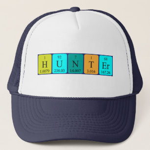 Hunter periodic table name hat