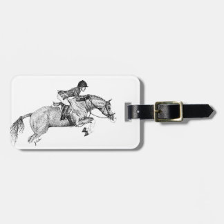 Hunter Pony Pointillism Luggage Tag
