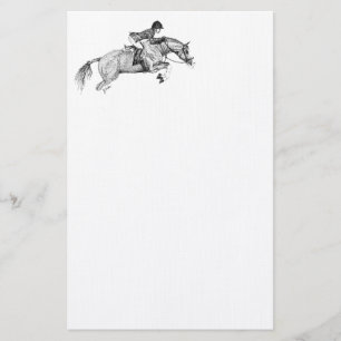 Hunter Pony Pointillism Stationery