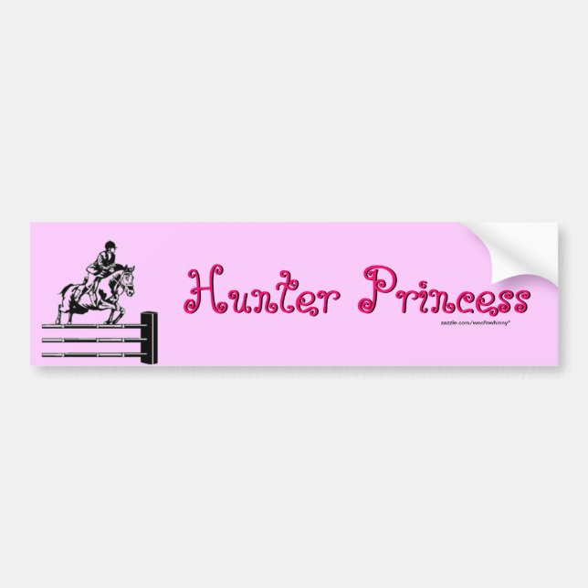 Hunter Princess Bumper Sticker (Front)