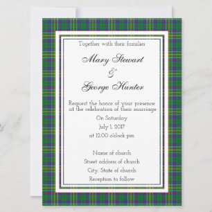 Hunter Scottish Wedding Invitation
