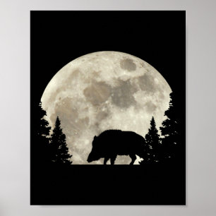 Hunter Wild Boar Keiler Wildsau Hunting Hunter  Poster