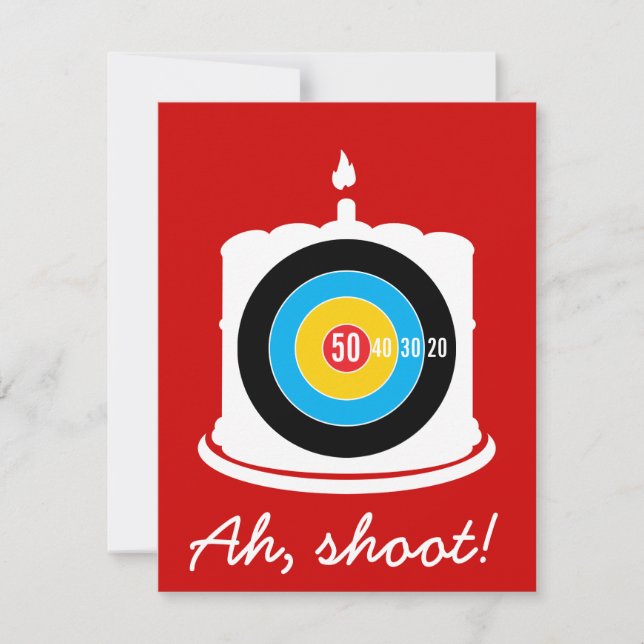 Hunter's 50th Birthday Target Invitation (Front)