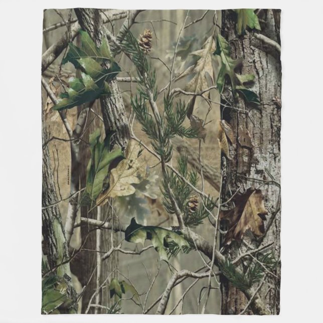 HUNTERS CAMO 2 FLEECE BLANKET (Front)