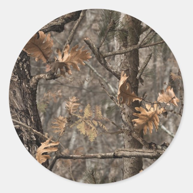 Hunter's Camo Chic Wedding Envelope Seal (Front)