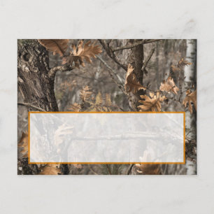 Hunter's Camo Chic Wedding Writable Place Card