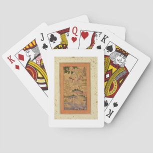 Hunters Capturing Elephants, from the Large Clive Playing Cards