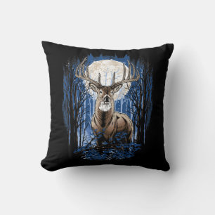 Hunters Deer Hunting Big Whitetail Buck Cushion