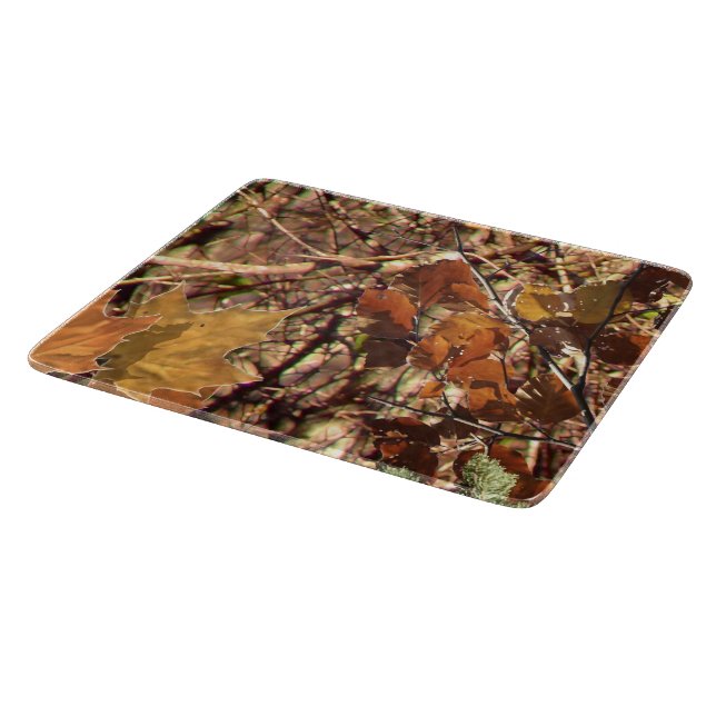 Hunter's Fall Nature Camouflage Painting Decor Cutting Board (Corner)