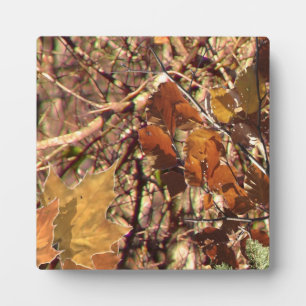 Hunter's Fall Nature Camouflage Painting Decor Plaque