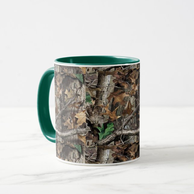 HUNTERS FOREST TREE CAMO #1 MUG/ CUP (Front Left)