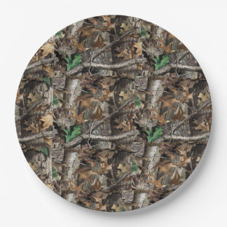 HUNTERS FOREST TREE CAMO #1 PAPER PLATES