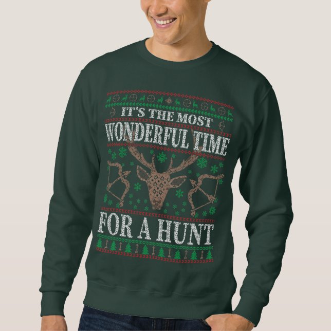 HUNTER'S FUNNY CHRISTMAS  SWEATSHIRT (Front)