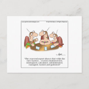 HUNTERS & GATHERERS Postcard by April McCallum