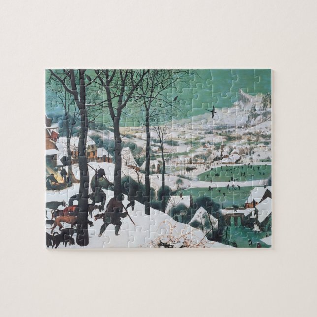 Hunters in the Snow by Bruegel Jigsaw Puzzle (Horizontal)