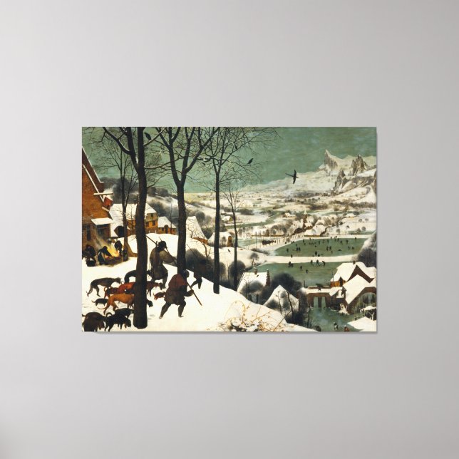 Hunters in the Snow by Pieter Bruegel the Elder Canvas Print (Front)