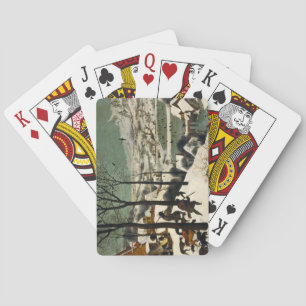 Hunters in the Snow (by Pieter Bruegel the Elder) Playing Cards
