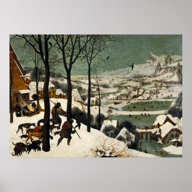 Hunters in the Snow by Pieter Bruegel the Elder Poster (Front)