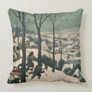 Hunters in the Snow - January, 1565 Cushion