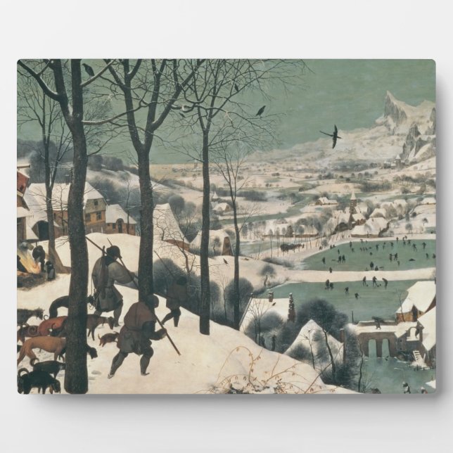 Hunters in the Snow - January, 1565 Plaque (Front)