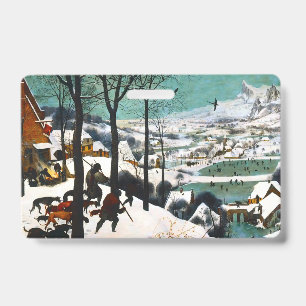 Hunters in the Snow Landscape Pieter Bruegel ID Badge