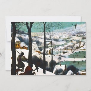 Hunters in the Snow Landscape Pieter Bruegel Invitation