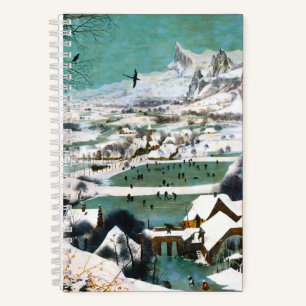 Hunters in the Snow Landscape Pieter Bruegel Notebook